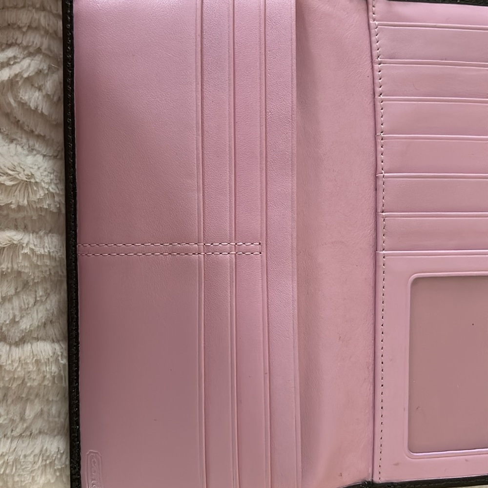 Coach brown wallet with buckle - Picture 8 of 10